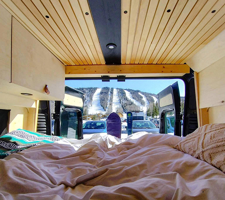 intérieur d'un van